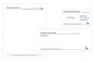 Business Card, Letterhead and Envelope
